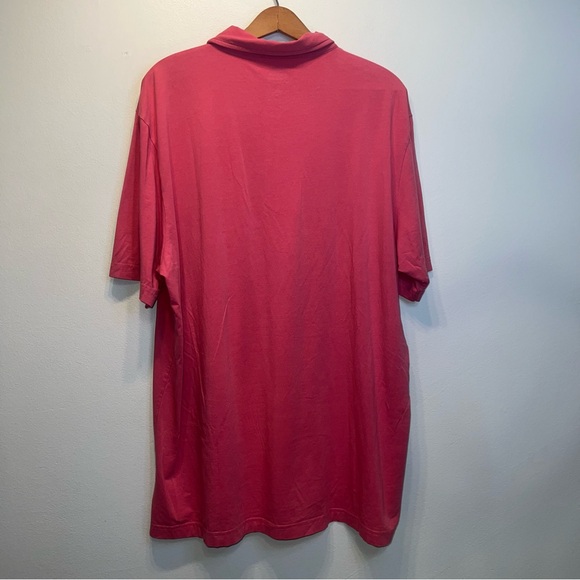 Peter Millar Mens Polo Shirt Sz Extra Large XL Seaside Wash Faded Red Golf Logo - Picture 5 of 7